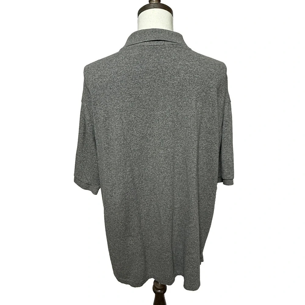 Polo Ralph Lauren Shirt Mens 2XB Gray Short‎ Sleeve Golf Polo Preppy Casual